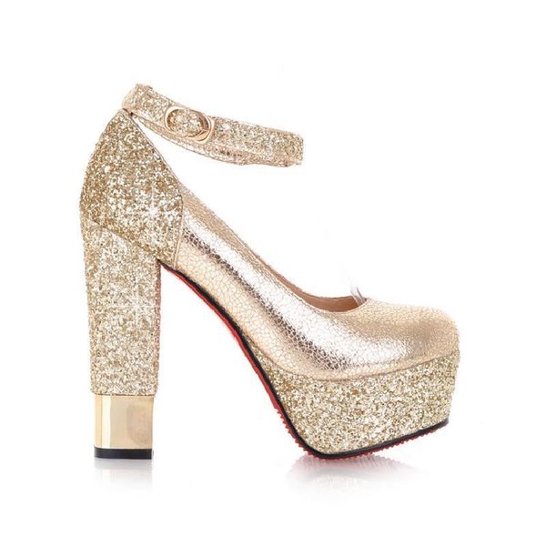 dress shoes spring and autumn ladies super high heel with waterproof platform sequins nightclub, Black
dress shoes spring and autumn ladies super high heel with waterproof platform sequins nightclub, Black