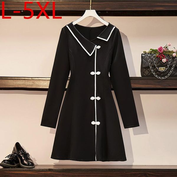 casual dresses l-5xl plus size 2021 autumn chinese vintage style women's v neck long sleeves a line dress female oversize s187, Black;gray
casual dresses l-5xl plus size 2021 autumn chinese vintage style women's v neck long sleeves a line dress female oversize s187, Black;gray