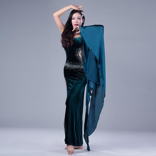 stage wear winter belly dance colthes professional women dress for girls ballroom costumes velvet luxury 78w8, Black;red
stage wear winter belly dance colthes professional women dress for girls ballroom costumes velvet luxury 78w8, Black;red