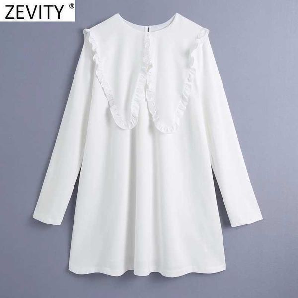 zevity women high street big perter pan collar patchwork white mini shirt dress female chic agaric lace ruffles vestido ds8106 210603, Black;gray
zevity women high street big perter pan collar patchwork white mini shirt dress female chic agaric lace ruffles vestido ds8106 210603, Black;gray