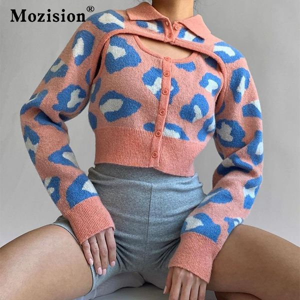 women's knits & tees mozision 2021 early autumn knitted long sleeve pullover short personalized sweet color contrast design leopard pri, White
women's knits & tees mozision 2021 early autumn knitted long sleeve pullover short personalized sweet color contrast design leopard pri, White