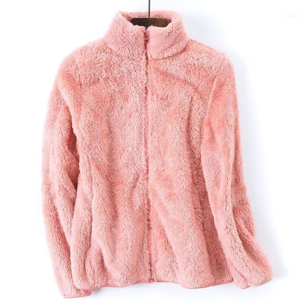 women's down & parkas coral fleece polar double-sided soft warmth thickening outdoor jacket stand collar solid color ladies zipper coat, Black
women's down & parkas coral fleece polar double-sided soft warmth thickening outdoor jacket stand collar solid color ladies zipper coat, Black