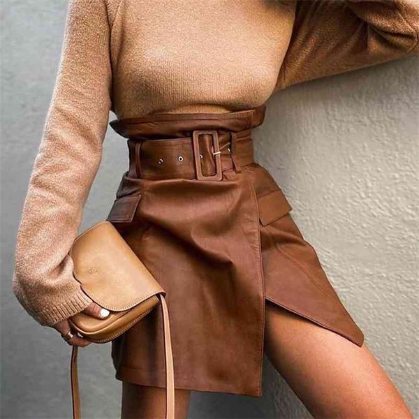foridol faux leather pu skirt women high waist khaki mini skirt bottoms autumn winter elegant office ladies skirts 210415, Black
foridol faux leather pu skirt women high waist khaki mini skirt bottoms autumn winter elegant office ladies skirts 210415, Black