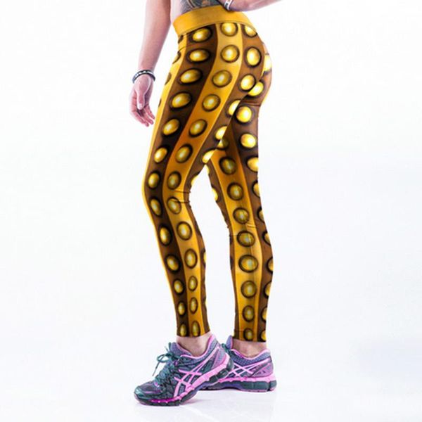 women's leggings women golden balls print high waist fitness workout cheerleader rooter pants hiphop party elastic fiber trousers, Black
women's leggings women golden balls print high waist fitness workout cheerleader rooter pants hiphop party elastic fiber trousers, Black