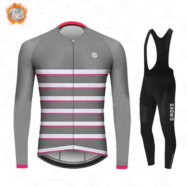 racing sets siroko men's winter cycling suit set warm fleece mountain bike jersey ropa ciclismo, Black;blue
racing sets siroko men's winter cycling suit set warm fleece mountain bike jersey ropa ciclismo, Black;blue