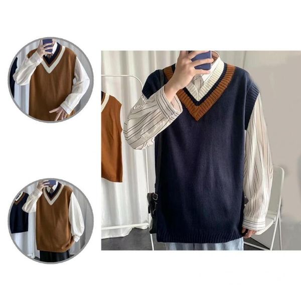 men's vests sweater vest fabulous casual spring stripe anti-pilling student, Black;white
men's vests sweater vest fabulous casual spring stripe anti-pilling student, Black;white