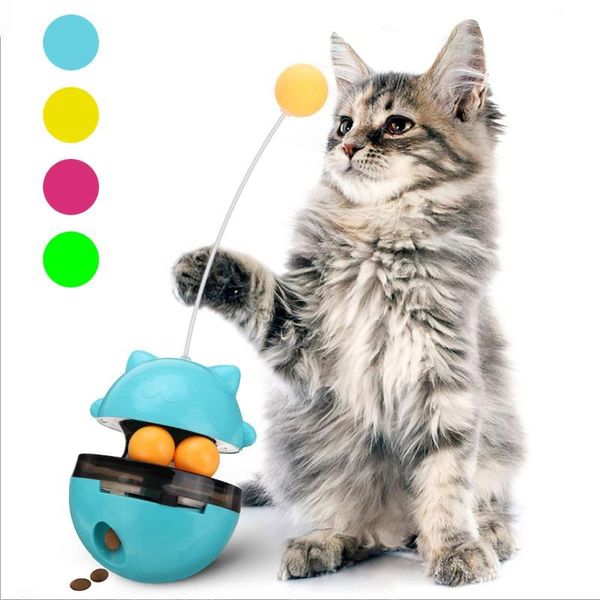 cat toys interactive tumbler funny pet shaking leakage food dispenser slow leaking ball iq improve training
cat toys interactive tumbler funny pet shaking leakage food dispenser slow leaking ball iq improve training