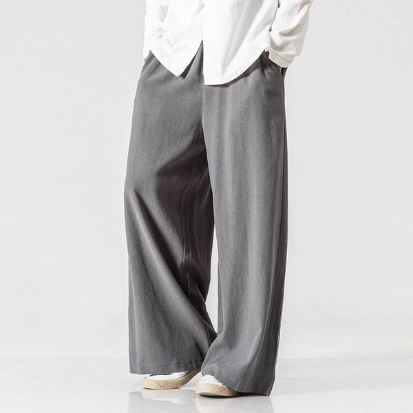 men's pants 2021 chinese style loose cotton linen retro wide-leg hakama plus size harajuku casual 5xl men clothing, Black
men's pants 2021 chinese style loose cotton linen retro wide-leg hakama plus size harajuku casual 5xl men clothing, Black