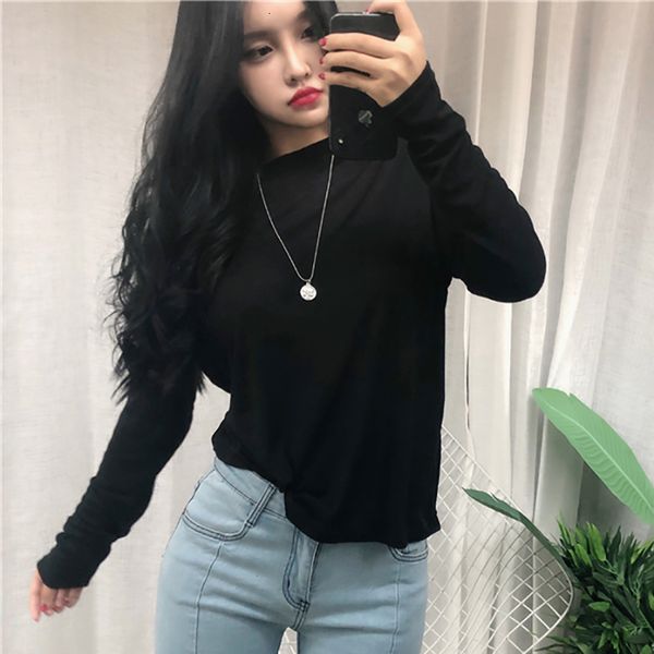 women's t-shirt loose t women korean style woman clothes thin tshirt female summer casual long sleeve tee femme mtgl, White
women's t-shirt loose t women korean style woman clothes thin tshirt female summer casual long sleeve tee femme mtgl, White