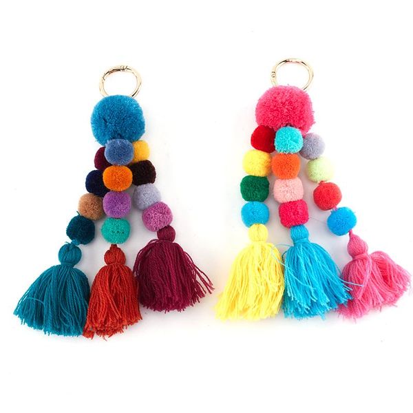 keychains 1pcs handmade keychain beads chain pompom hand bag hanging key chains for year gift bohemian accessories, Silver
keychains 1pcs handmade keychain beads chain pompom hand bag hanging key chains for year gift bohemian accessories, Silver