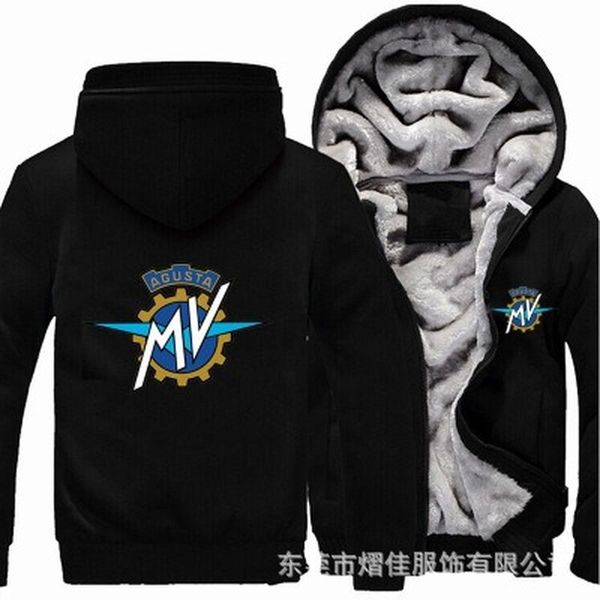 men's hoodies & sweatshirts winter men mv agusta logo jacket thicken warm fleece cotton zipper raglan coat male tracksuits, Black
men's hoodies & sweatshirts winter men mv agusta logo jacket thicken warm fleece cotton zipper raglan coat male tracksuits, Black