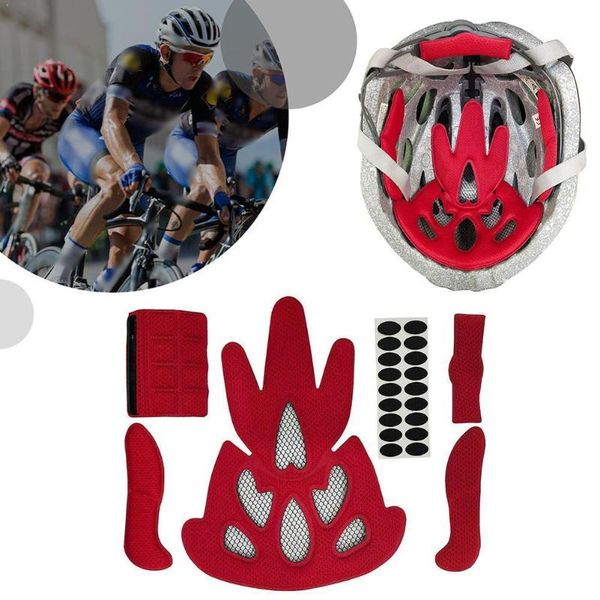 cycling helmets 1set universal bike/motorcycle helmet inner padding replacement sponge insect net pad kit lining with bicycle pads s f0m8
cycling helmets 1set universal bike/motorcycle helmet inner padding replacement sponge insect net pad kit lining with bicycle pads s f0m8