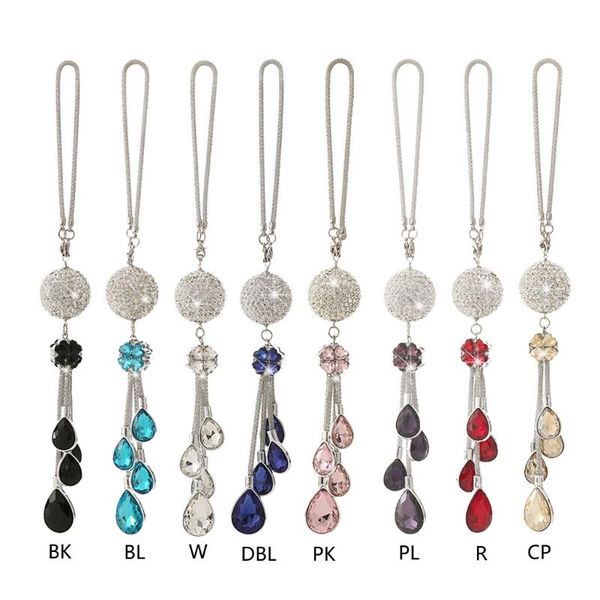 crystal car pendant rear view mirror ornament creative auto diamond decor hanging metal ball interior decorations 
crystal car pendant rear view mirror ornament creative auto diamond decor hanging metal ball interior decorations