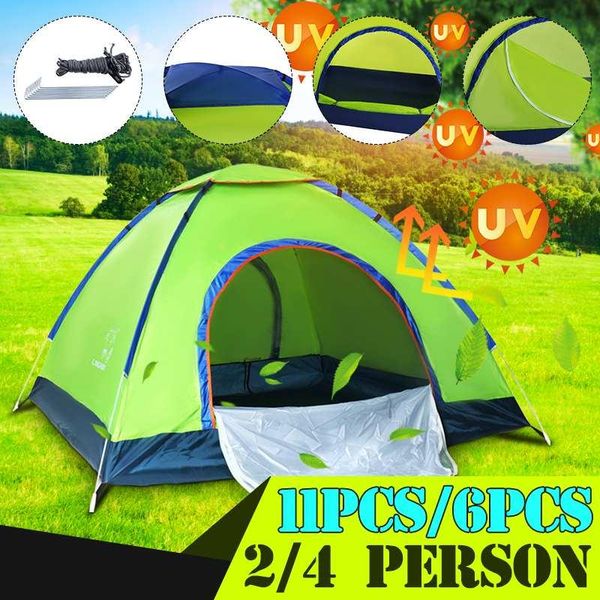 outdoor 1-2/3-4 person camping tent easy instant setup protable waterproof tents upf40 anti-uv trekking hiking and shelters
outdoor 1-2/3-4 person camping tent easy instant setup protable waterproof tents upf40 anti-uv trekking hiking and shelters