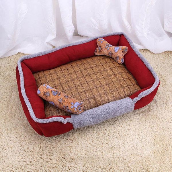 pet dog nest pets bed soft cat mat all seasons for large medium and small bone toys rattan blanket breathable moistur kennels & pens 
pet dog nest pets bed soft cat mat all seasons for large medium and small bone toys rattan blanket breathable moistur kennels & pens