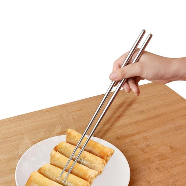 chopsticks 2 pair of stainless steel extra long 14 inch pot cooking frying noodle (silver)
chopsticks 2 pair of stainless steel extra long 14 inch pot cooking frying noodle (silver)