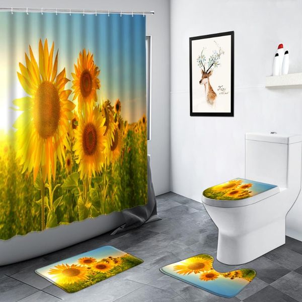 shower curtains sunset rural sunflower curtain set non-slip rug green plants flowers scenery bathroom decor carpet bath mats toilet cover
shower curtains sunset rural sunflower curtain set non-slip rug green plants flowers scenery bathroom decor carpet bath mats toilet cover