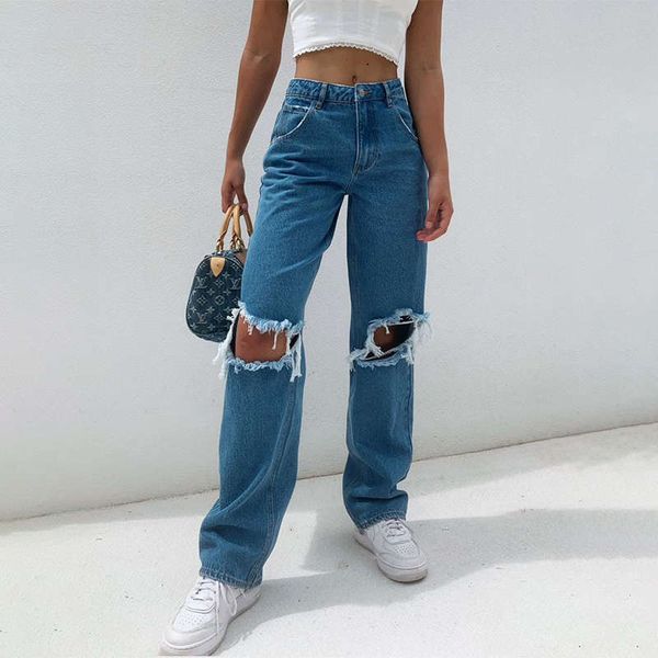 straight trousers streetwear ripped jeans blue denim pants high waist baggy hole wide leg casual 2021 trendy women
straight trousers streetwear ripped jeans blue denim pants high waist baggy hole wide leg casual 2021 trendy women