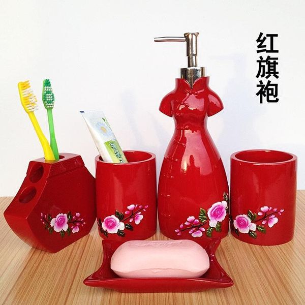 bath accessory set fashion bathroom supplies resin of five pieces wash tubs- wedding gift
bath accessory set fashion bathroom supplies resin of five pieces wash tubs- wedding gift