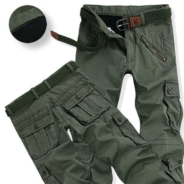 winter thicken fleece army cargo tactical pants overalls men's military cotton casual trousers warm loose baggy joger pants 220108, Black
winter thicken fleece army cargo tactical pants overalls men's military cotton casual trousers warm loose baggy joger pants 220108, Black