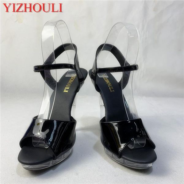 style, beautiful platform transparent heels, fashion 13 cm model sandals, Black
style, beautiful platform transparent heels, fashion 13 cm model sandals, Black