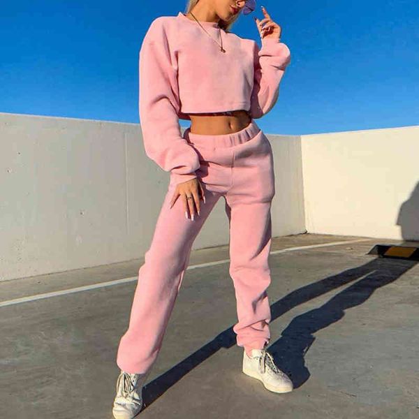 fall clothes for women tracksuit sweatshirt set sportwear pullovers crop + pant two pieces set outfits streetwear women 210515, White
fall clothes for women tracksuit sweatshirt set sportwear pullovers crop + pant two pieces set outfits streetwear women 210515, White
