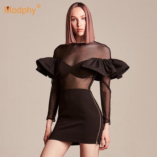 casual dresses 2021 autumn fashion black mesh perspective women's bandage dress long sleeve ruffle mini club party vestidos, Black;gray
casual dresses 2021 autumn fashion black mesh perspective women's bandage dress long sleeve ruffle mini club party vestidos, Black;gray