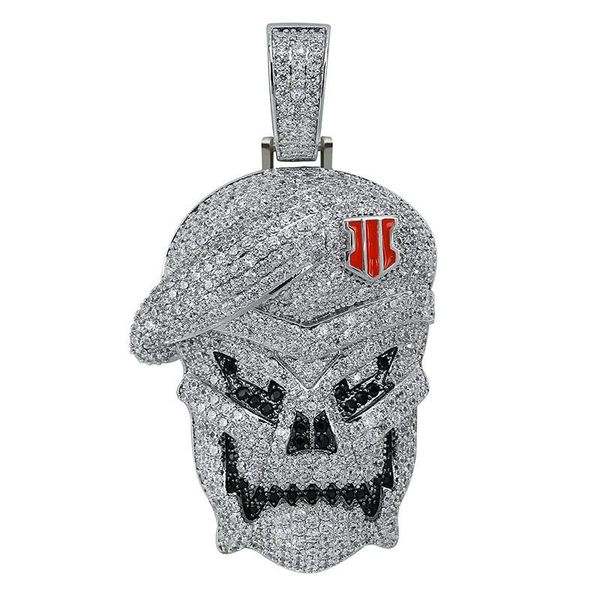 pendant necklaces hip hop skull necklace with chain zircon mens fashion rock jewelry, Silver
pendant necklaces hip hop skull necklace with chain zircon mens fashion rock jewelry, Silver