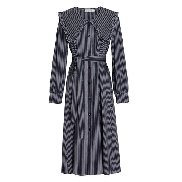 casual dresses design sweet striped dress women 2021 autumn bandage elegant midi evening party fashion one piece korean y2k, Black;gray
casual dresses design sweet striped dress women 2021 autumn bandage elegant midi evening party fashion one piece korean y2k, Black;gray