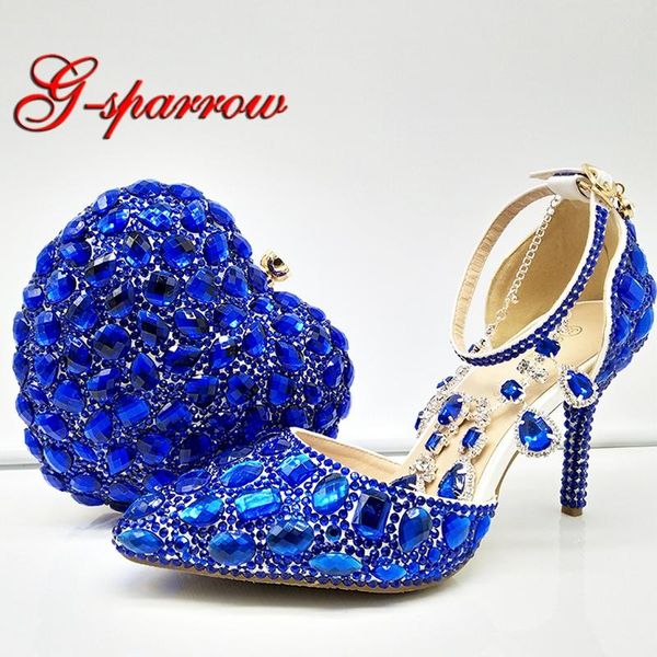royal blue women crystal bridal dress shoes with handbag heart shape beautiful ankle straps wedding matching purse, Black
royal blue women crystal bridal dress shoes with handbag heart shape beautiful ankle straps wedding matching purse, Black
