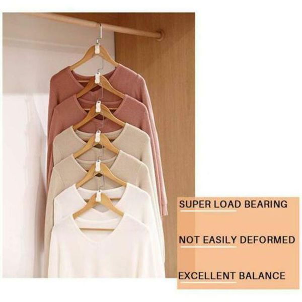 hooks & rails 6pcs hanger closet hook connection clothing rack extension white multi-purpose space saver #w5
hooks & rails 6pcs hanger closet hook connection clothing rack extension white multi-purpose space saver #w5