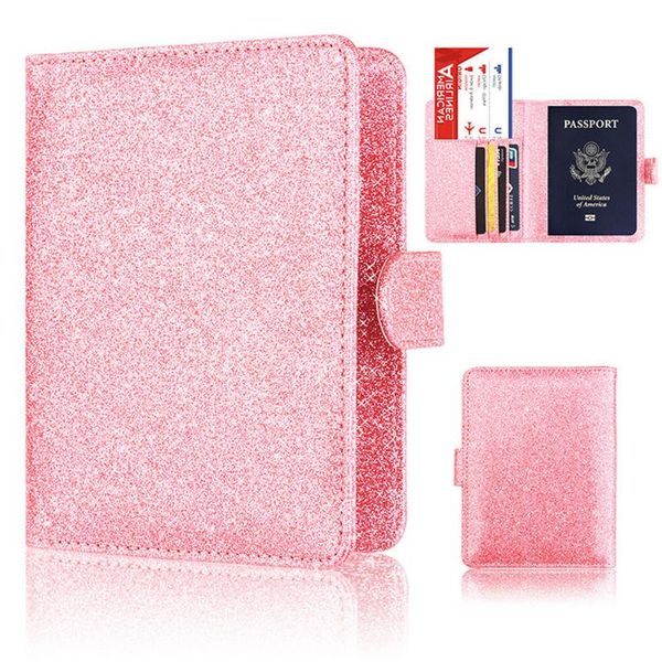 card holders luxury passport holder protector bright bling women travel wallets cover hasp antimagnetic bag, Brown;gray
card holders luxury passport holder protector bright bling women travel wallets cover hasp antimagnetic bag, Brown;gray
