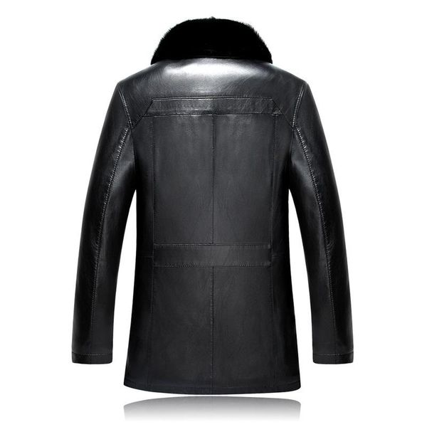men's fur & faux fashion winter coat man thick leather mink hair collar jacket casual single breasted mens plus size m-4xl, Black
men's fur & faux fashion winter coat man thick leather mink hair collar jacket casual single breasted mens plus size m-4xl, Black