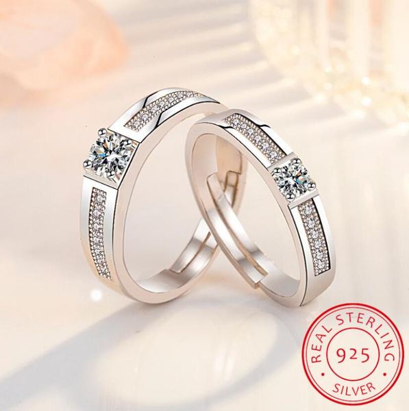 sterling silver woman fine jewelry retro simple crystal zirconia couple ring adjustable size cluster rings, Golden;silver
sterling silver woman fine jewelry retro simple crystal zirconia couple ring adjustable size cluster rings, Golden;silver