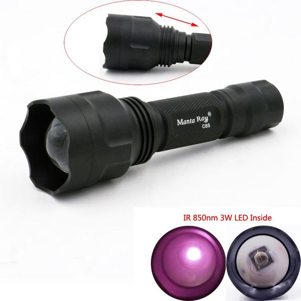 other led lighting manta ray c8s ir 850nm 3w night vision torch infrared zoomable torch,18650 battery,remote switch
other led lighting manta ray c8s ir 850nm 3w night vision torch infrared zoomable torch,18650 battery,remote switch