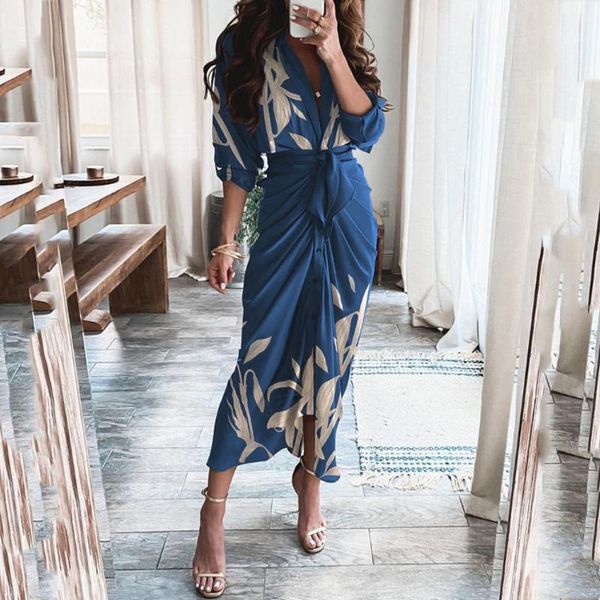 casual dresses waist tunic elegant long dress women floral print shirt turn-down collar sleeve fashion party, Black;gray
casual dresses waist tunic elegant long dress women floral print shirt turn-down collar sleeve fashion party, Black;gray