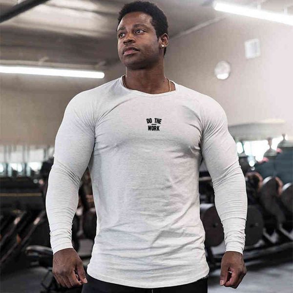 gym clothing fitness t-shirt men casual long seeve cotton t shirt male sport tee autumn running shirt workout clothes 210421, White;black
gym clothing fitness t-shirt men casual long seeve cotton t shirt male sport tee autumn running shirt workout clothes 210421, White;black