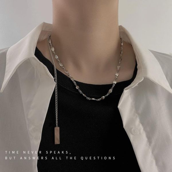 chains flat beads necklace ladies geometric necklaces woman fashion pendant clavicle chain hip hop silver color kpop stainless kolczyki
chains flat beads necklace ladies geometric necklaces woman fashion pendant clavicle chain hip hop silver color kpop stainless kolczyki