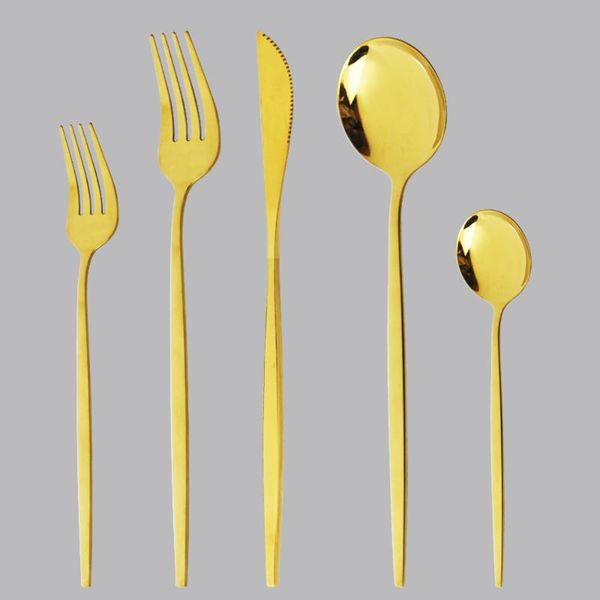 dinnerware sets 5pcs mirror gold stainless steel cutlery set party dessert fork knife tea spoon tableware flatware silverware
dinnerware sets 5pcs mirror gold stainless steel cutlery set party dessert fork knife tea spoon tableware flatware silverware