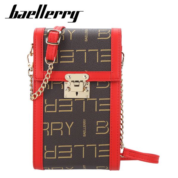 baellerry vertical mobile phone large capacity metal lock women's messenger bag printed wallet, Red;black
baellerry vertical mobile phone large capacity metal lock women's messenger bag printed wallet, Red;black