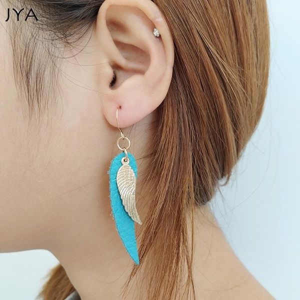 dangle & chandelier jya angel wing real leather earrings for women pendant drop leaf fashion jewelry 2021 trendy christmas, Silver
dangle & chandelier jya angel wing real leather earrings for women pendant drop leaf fashion jewelry 2021 trendy christmas, Silver