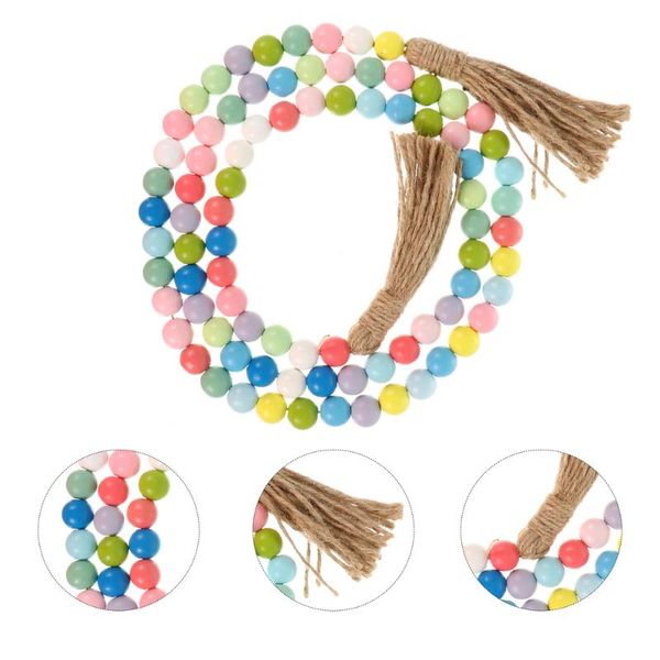 1pc wooden bead garland farmhouse rustic country beads with tassels decoration decorative objects & figurines
1pc wooden bead garland farmhouse rustic country beads with tassels decoration decorative objects & figurines