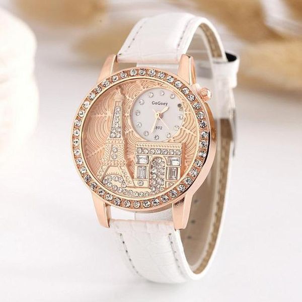 wristwatches 2021 fashion luxury full crystal paris tower watches women gogoey leather band quartz watch casual ladies, Slivery;brown
wristwatches 2021 fashion luxury full crystal paris tower watches women gogoey leather band quartz watch casual ladies, Slivery;brown