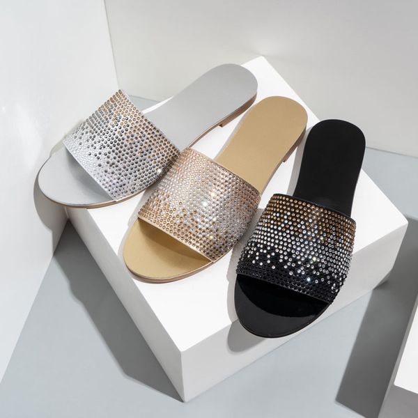 2021 women slippers fashion flat heel outdoor beach slides casual luxury rhinestone female flip flops slipper shoes for woman 42, Black
2021 women slippers fashion flat heel outdoor beach slides casual luxury rhinestone female flip flops slipper shoes for woman 42, Black