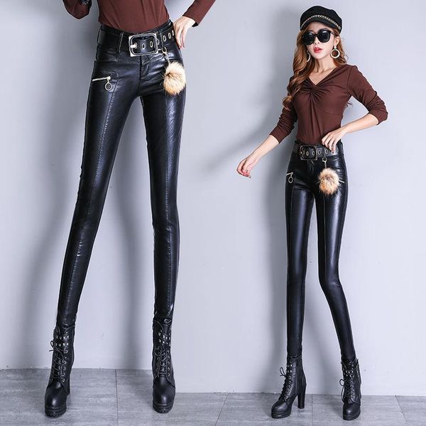 women's pants & capris autumn winter women fashion high waist black faux leather ladies pu loose trousers female elegant streetwear leg, Black;white
women's pants & capris autumn winter women fashion high waist black faux leather ladies pu loose trousers female elegant streetwear leg, Black;white