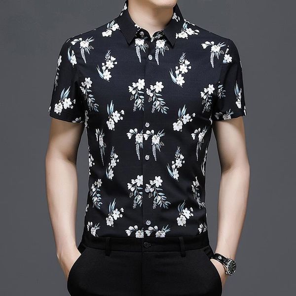 summer men's hawaiian beach flower shirt short sleeve lapel casual shirts for men black white 2 colors print chemise homme, White;black
summer men's hawaiian beach flower shirt short sleeve lapel casual shirts for men black white 2 colors print chemise homme, White;black