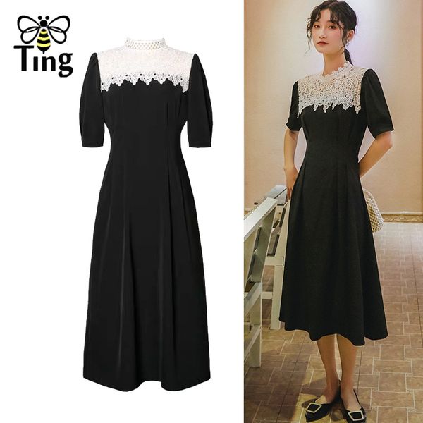vintage 90s lace patchwork black dress elegant summer office work retro a line egirl robes ciuchy damskie 210513, Black;gray
vintage 90s lace patchwork black dress elegant summer office work retro a line egirl robes ciuchy damskie 210513, Black;gray