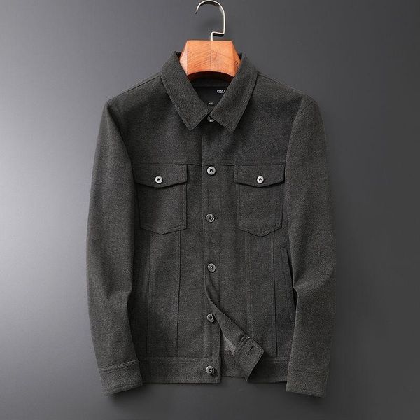 men's jackets jacket 2021 autumn winter slim solid color baseball shirt button loose casual personality youth wear, Black;brown
men's jackets jacket 2021 autumn winter slim solid color baseball shirt button loose casual personality youth wear, Black;brown