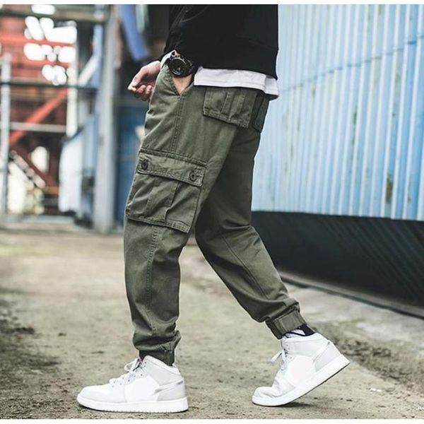 men's pants autumn winter cargo men cotton loose harem trousers casual jogger male pocket boys streetwear jogging clothes 2021, Black
men's pants autumn winter cargo men cotton loose harem trousers casual jogger male pocket boys streetwear jogging clothes 2021, Black