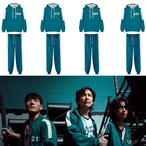gym clothing squid game merch hoodie 456 218 001 067 sweatshirt jacket polyester cloth casual streetwear pullovers hoodies suits s-3xl, White;black
gym clothing squid game merch hoodie 456 218 001 067 sweatshirt jacket polyester cloth casual streetwear pullovers hoodies suits s-3xl, White;black